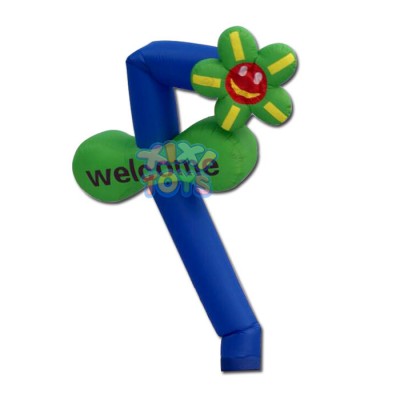 Welcome Inflatable Air Dancers / Flower Face Sky Dancers / Advertising Dancing Man