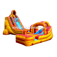 Giant Lave Twist Commercial Inflatable Water Slides, Large Inflatable Water Slide