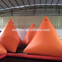 XIXI TOYS 9ft Orange Triangle Water Safety Marker Inflatable Water Floating Swim Buoy For Racing