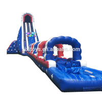 American Flag Huge Inflatable Water Slide, Giant Inflatable Commercial Water Slides