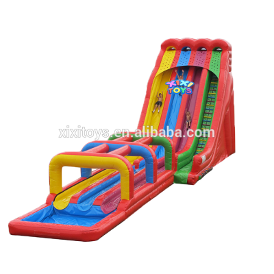 Tripple Lanes Rainbow Inflatable Water Slide, 3 Lanes Inflatable Water Slide for Sale